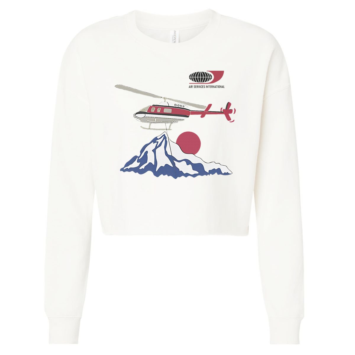 Air Services International Cropped Pullover Crew