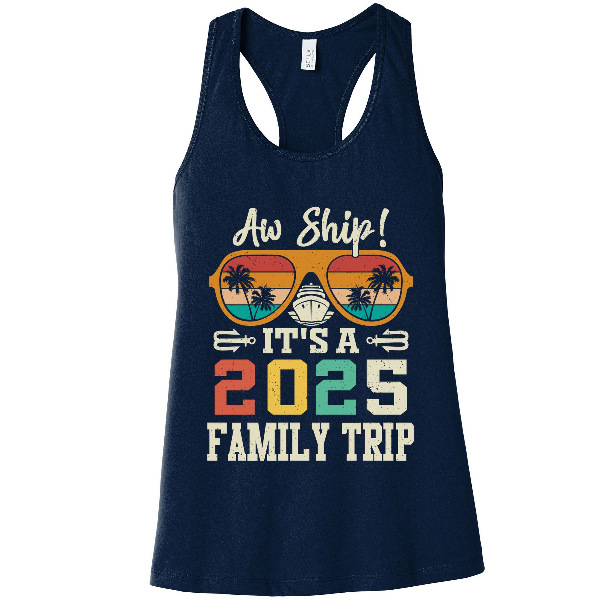 Aw Ship ItS A 2025 Family Trip Matching Cruise Vintage Womens Tank Top