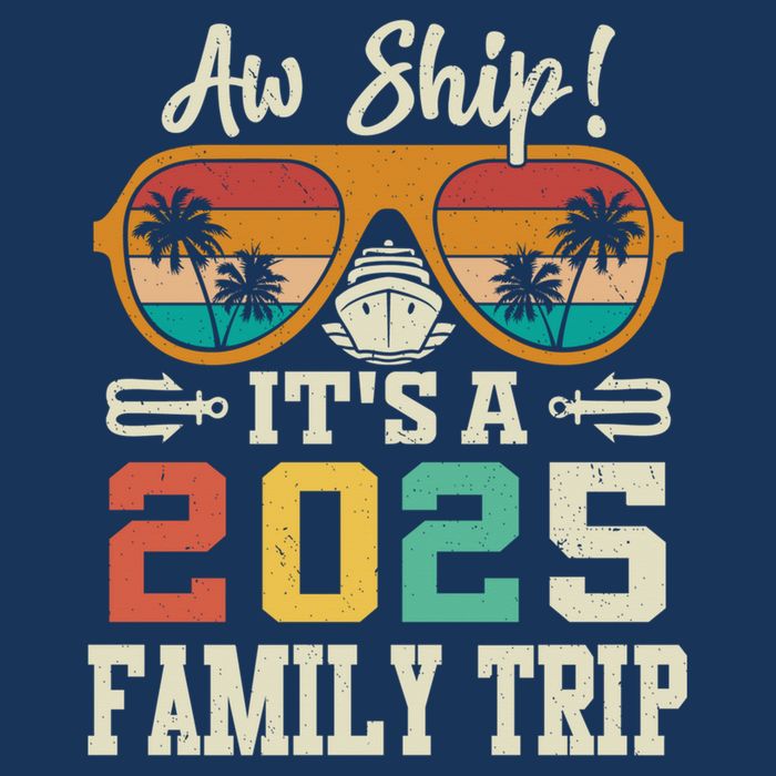 Aw Ship ItS A 2025 Family Trip Matching Cruise Vintage Womens Tank Top