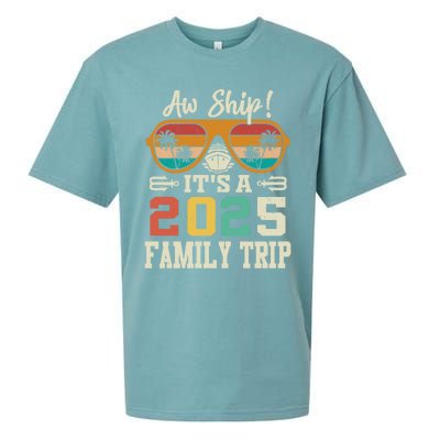 Aw Ship ItS A 2025 Family Trip Matching Cruise Vintage Sueded Cloud Jersey T-Shirt