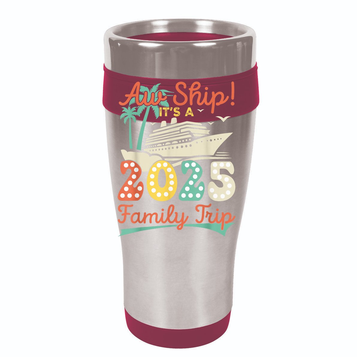 Aw Ship ItS A 2025 Family Trip Vacation Matching Cruise V-Neck T-Shirt