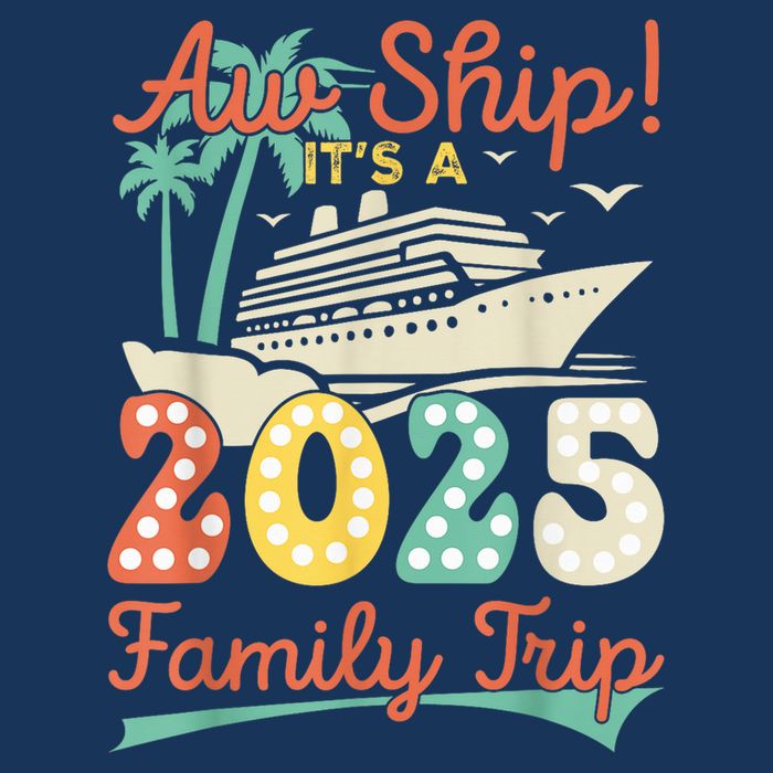Aw Ship ItS A 2025 Family Trip Vacation Matching Cruise 16 in Basic Backpack