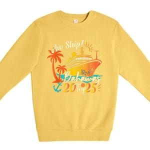 Aw Ship ItS A Bahamas Trip 2025 Bahamas Cruise 2025 Premium Crewneck Sweatshirt