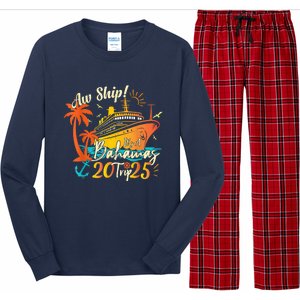 Aw Ship ItS A Bahamas Trip 2025 Bahamas Cruise 2025 Long Sleeve Pajama Set