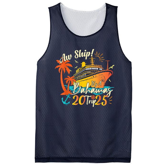 Aw Ship ItS A Bahamas Trip 2025 Bahamas Cruise 2025 Mesh Reversible Basketball Jersey Tank