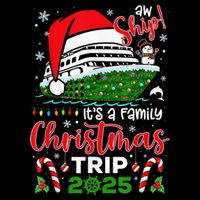 Aw Ship ItS A Christmas Cruise Trip 2025 Family Matching Backpack