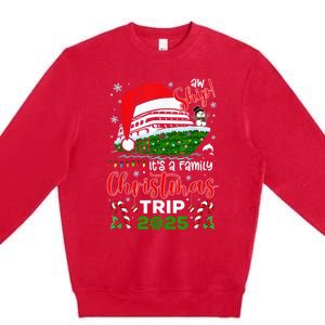 Aw Ship ItS A Christmas Cruise Trip 2025 Family Matching Premium Crewneck Sweatshirt