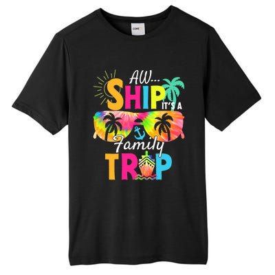 Aw Ship ItS A Family Trip 2024 Family Cruise Squad Tie Dye Tall Fusion ChromaSoft Performance T-Shirt