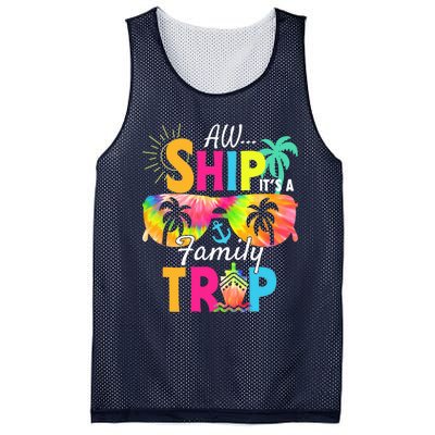 Aw Ship ItS A Family Trip 2024 Family Cruise Squad Tie Dye Mesh Reversible Basketball Jersey Tank