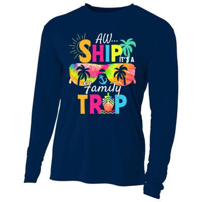 Aw Ship ItS A Family Trip 2024 Family Cruise Squad Tie Dye Cooling Performance Long Sleeve Crew