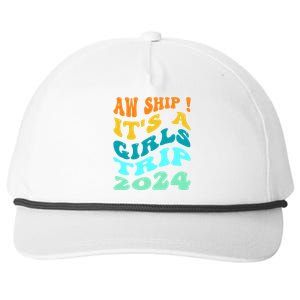 Aw Ship ItS A Trip 2024 Funny Vacation Cruise Ship Meaningful Gift Snapback Five-Panel Rope Hat