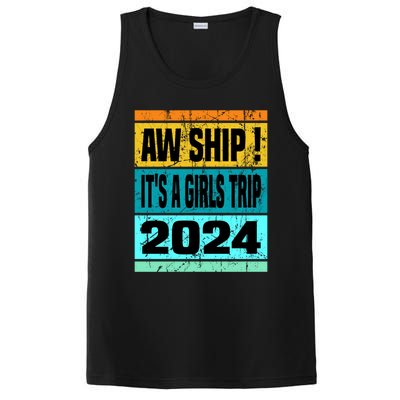 Aw Ship ItS A Trip 2024 Vintage Vacation Cruise Ship Gift PosiCharge Competitor Tank