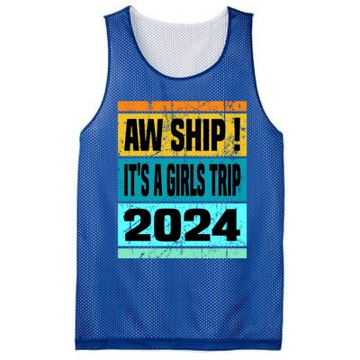 Aw Ship ItS A Trip 2024 Vintage Vacation Cruise Ship Gift Mesh Reversible Basketball Jersey Tank