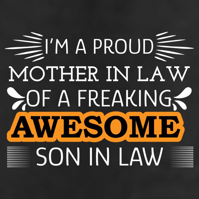 Awesome Son In Law T 7 Panel Mesh Trucker Snapback Hat