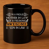 Awesome Son In Law T 11oz C Handle Ceramic Mug