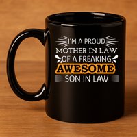 Awesome Son In Law T 11oz C Handle Ceramic Mug