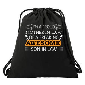 Awesome Son In Law T Drawstring Bag