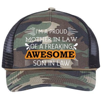 Awesome Son In Law T Retro Rope Trucker Hat Cap