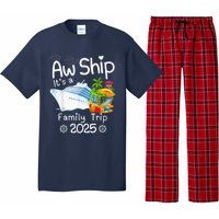 Aw Ship ItS A Family Trip 2025 Apparel Funny Pajama Set