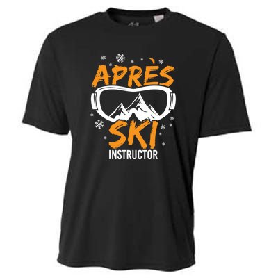 Apres Ski Instructor Skiing Lover Gift For Skier Cooling Performance Crew T-Shirt