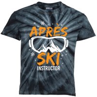 Apres Ski Instructor Skiing Lover Gift For Skier Kids Tie-Dye T-Shirt