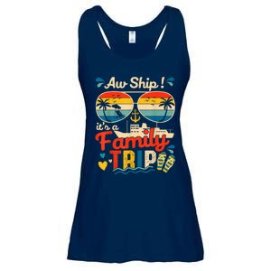 Aw Ship ItS A Family Trip 2025 Family Cruise Matching Ladies Essential Flowy Tank