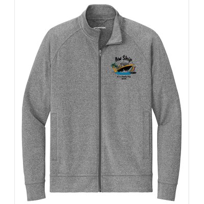 Aw Ship ItS A Family Trip 2025 Family Cruise Squad Matching Stretch Full-Zip Cadet Jacket