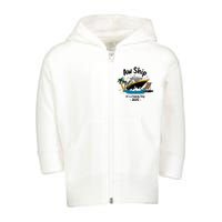 Aw Ship ItS A Family Trip 2025 Family Cruise Squad Matching Toddler Zip Fleece Hoodie