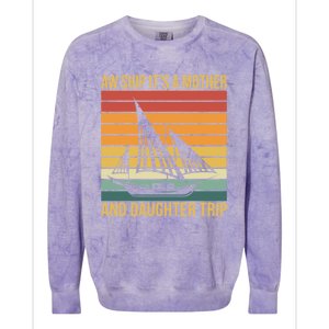 Aw Ship ItS A Mother And Daughter Trip Cruise Family Summer Cool Gift Colorblast Crewneck Sweatshirt