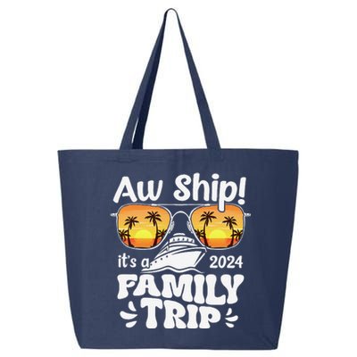 Aw Ship ItS A Family Trip 2024 Family Cruise Squad Matching 25L Jumbo Tote