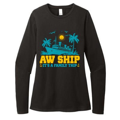 Aw Ship It’S A Family Trip Gift Womens CVC Long Sleeve Shirt