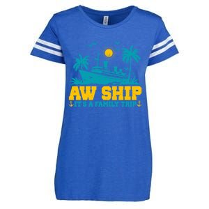 Aw Ship It’S A Family Trip Gift Enza Ladies Jersey Football T-Shirt