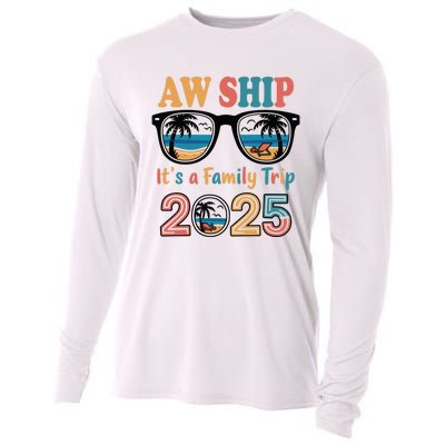 Aw Ship ItS A Family Trip 2025 Family Cruise Squad Matching Cooling Performance Long Sleeve Crew