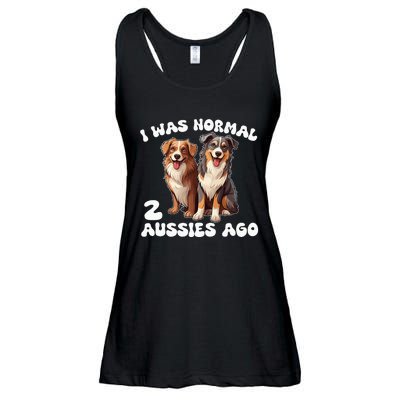 Australian Shepherd I Was Normal 2 Aussies Ago Ladies Essential Flowy Tank