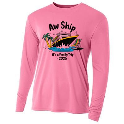 Aw Ship ItS A Family Trip 2025 Family Cruise Squad Matching Cooling Performance Long Sleeve Crew