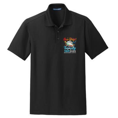 Aw Ship! It’S A Family Trip 2025 Family Matching Cruise Trip Gift Dry Zone Grid Polo