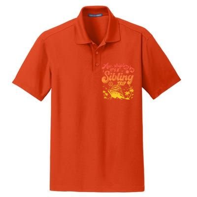 Aw Ship It’S A Sibling Trip 2024 Family Vacation Cruise Gift Dry Zone Grid Polo