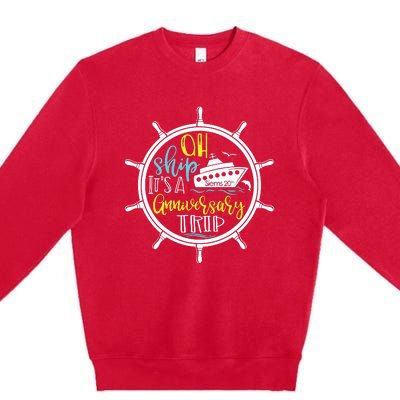 Ah Ship Its A Family Trip Group Cruising Premium Crewneck Sweatshirt