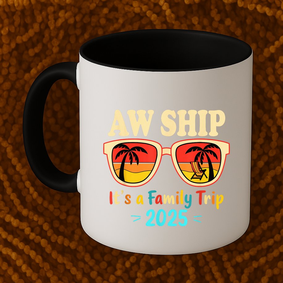 Aw Ship ItS A Family Trip 2025 Family Cruise Squad Matching Mug