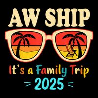 Aw Ship ItS A Family Trip 2025 Family Cruise Squad Matching Mug