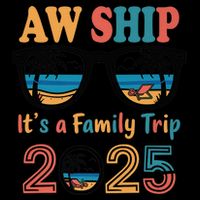 Aw Ship ItS A Family Trip 2025 Family Cruise Squad Matching 16 in Basic Backpack
