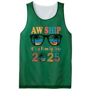 Aw Ship ItS A Family Trip 2025 Family Cruise Squad Matching Mesh Reversible Basketball Jersey Tank