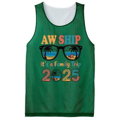 Aw Ship ItS A Family Trip 2025 Family Cruise Squad Matching Mesh Reversible Basketball Jersey Tank