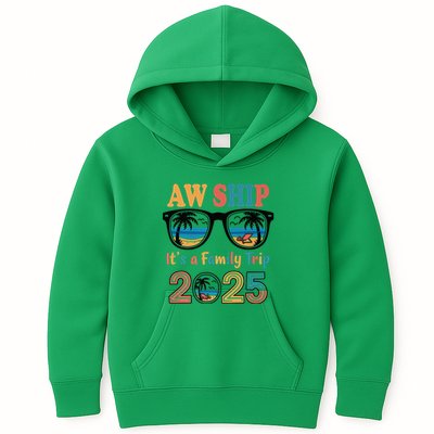 Aw Ship ItS A Family Trip 2025 Family Cruise Squad Matching Kids Hoodie