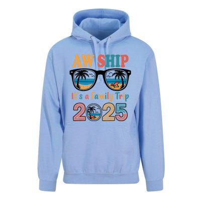 Aw Ship ItS A Family Trip 2025 Family Cruise Squad Matching Unisex Surf Hoodie