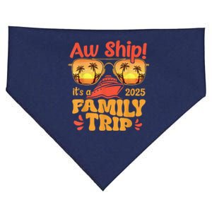 Aw Ship ItS A Family Trip 2025 Family Cruise Squad Matching USA-Made Doggie Bandana