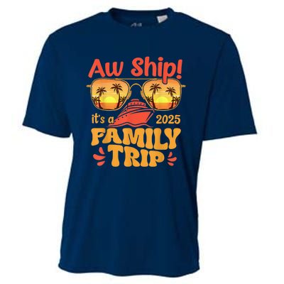 Aw Ship ItS A Family Trip 2025 Family Cruise Squad Matching Cooling Performance Crew T-Shirt