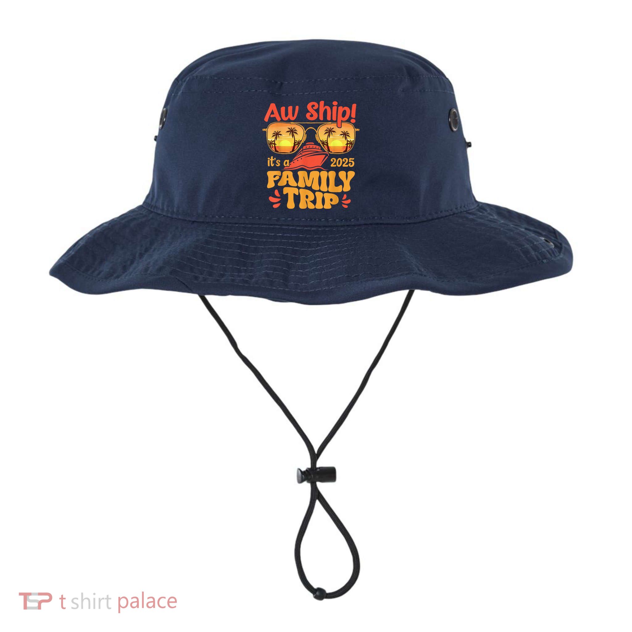 Aw Ship ItS A Family Trip 2025 Family Cruise Squad Matching Bucket Hat