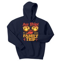 Aw Ship ItS A Family Trip 2025 Family Cruise Squad Matching Kids Hoodie