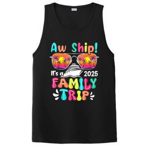 Aw Ship ItS A Family Trip 2025 Family Cruise Squad Retro PosiCharge Competitor Tank